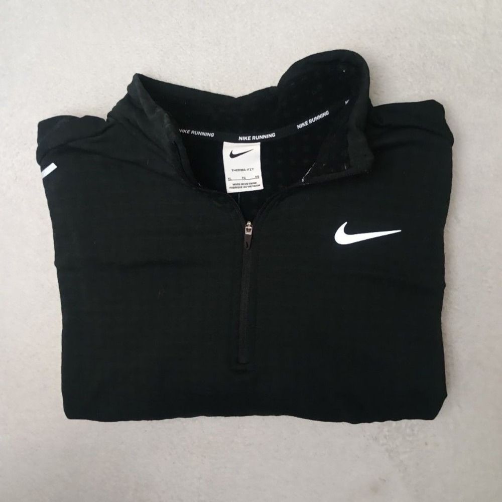 Nike Pullover Mens XL Black Therma-FIT 1/4 Zip Running Element Sphere CU6087